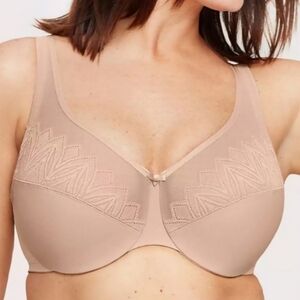 NWT Glamorise Women's Plus Size Wonderwire Minimizer Bra Underwire #9003 48D